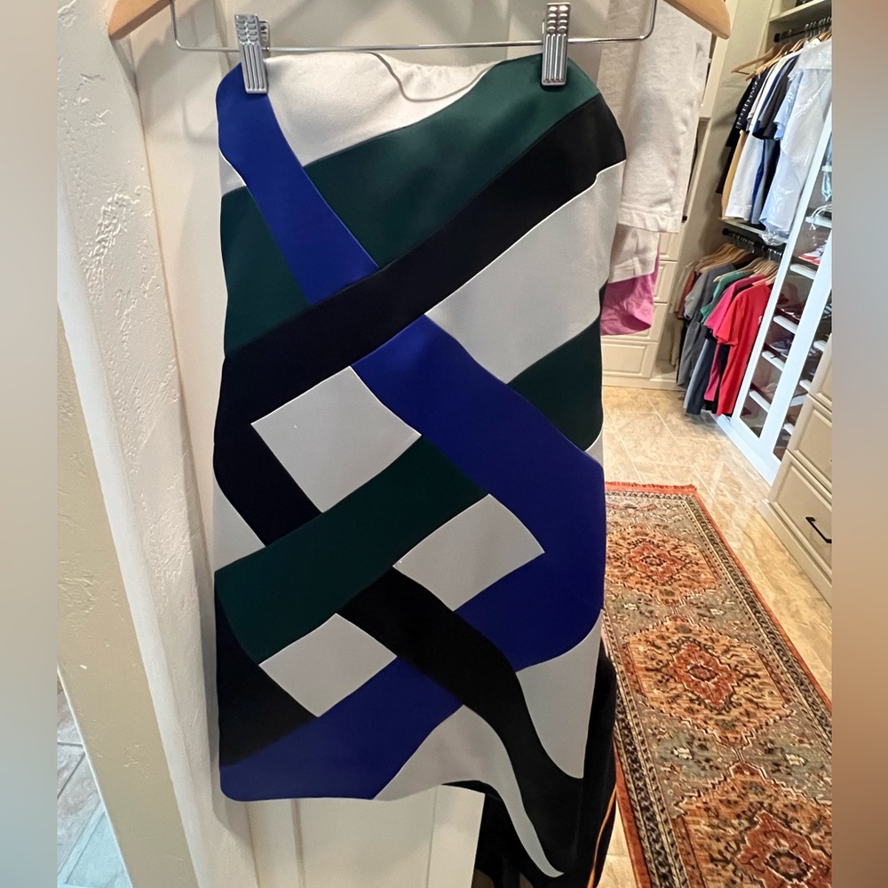 Gorgeous Authentic Giorgio Armani multi color strapless dress